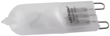 Лампа галогенная СВЕТОЗАР капсульная, матовое стекло, цоколь G9, диаметр 13мм, 75Вт, 220В SV-44897-M купить в Урае