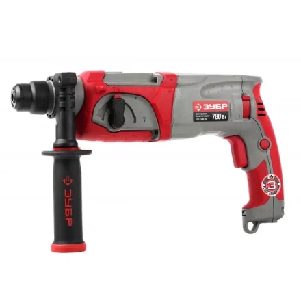 Перфоратор ЗУБР SDS-plus, реверс, 3 Дж, 0-1100 об/мин, 0-4500 уд/мин, 780Вт, кейс ЗП-780ЭК купить в Урае