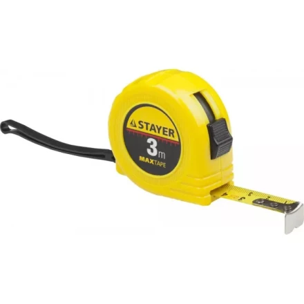 Рулетка STAYER &quot;МASTER&quot; &quot;MaxTape&quot;, пластиковый корпус, 3м/16мм 34014-03-16 купить в Урае