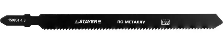 Полотна STAYER "PROFI", T318B, для эл/лобзика, HSS, по металлу (2,5-6мм), EU-хвост., шаг 1,8мм, 110мм, 2шт 159951-1.8_z01 купить в Урае