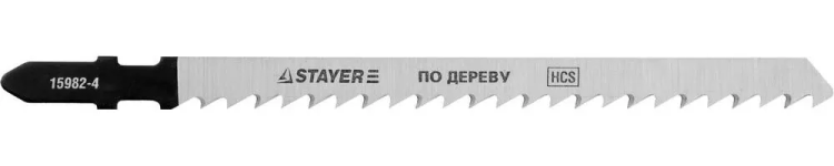Полотна STAYER "PROFI", T301CD, для эл/лобзика, HCS, по дереву, EU-хвост., шаг 4мм, 100мм, 2шт 15982-4_z01 купить в Урае