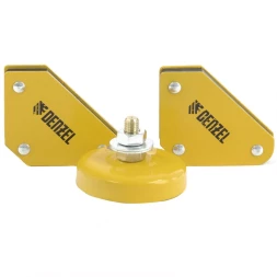 Набор из 2 магнитных сварочных фиксаторов и магнитной клеммы "масса" Denzel 97557