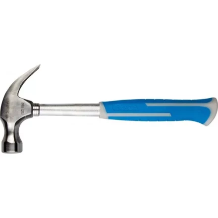 Молоток-гвоздодер ЗУБР цельнометаллический, с двухкомпонентной пластиковой рукояткой, 450г 20250-450_z01 купить в Урае