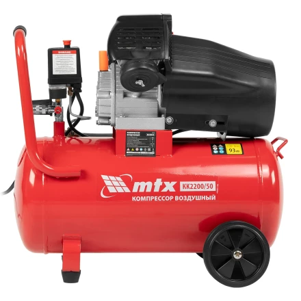Компрессор воздушный КК-2200/50 2.2 кВт 350 л/мин 50 л прямой привод масляный MTX 58024 купить в Урае