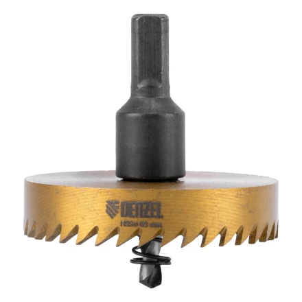 Коронка по металлу HSS, 65 мм, нитридтитановое покрытие Denzel 724121 купить в Урае