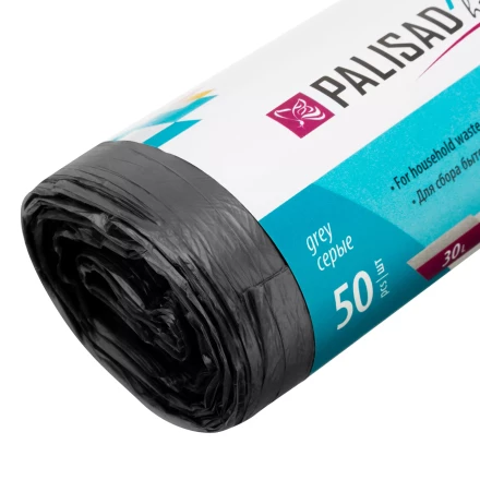 Пакеты для мусора 30 л x 50 шт. серые, Home Palisad 927075 купить в Урае