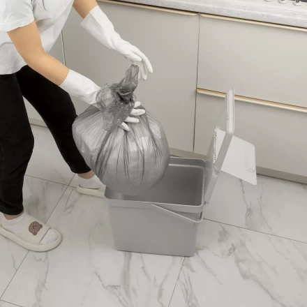 Пакеты для мусора 30 л x 50 шт. серые, Home Palisad 927075 купить в Урае