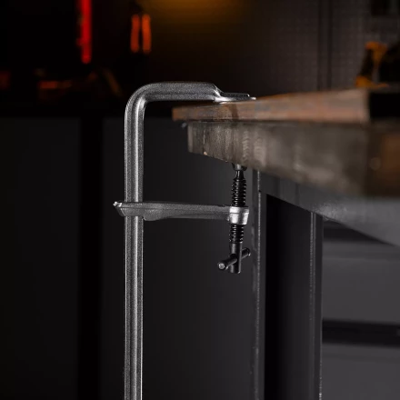 Струбцина F-образная Denzel 20472, 100x600мм, кованая купить в Урае