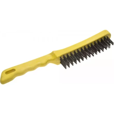 Щетка STAYER &quot;MASTER&quot; проволочная стальная с пластмассовой ручкой, 4 ряда 35015-4 купить в Урае