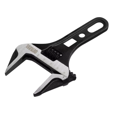 Ключ разводной 155 мм Denzel 15753, CrV, кованый, укороченная рукоятка купить в Урае