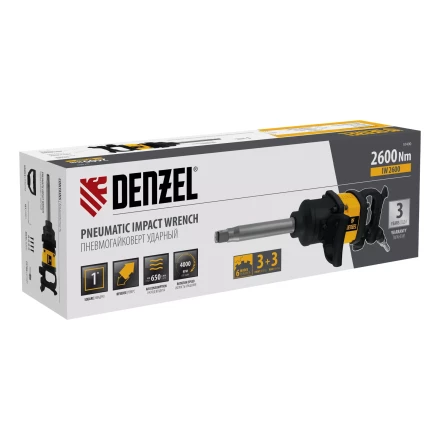 Ударный пневмогайковерт Denzel IW2600 57490, 1", 4000 об/мин, 2600 Нм купить в Урае
