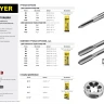 Комплект метчиков STAYER "MASTER", сталь 9ХС, М5х0,8, 2 шт 28025-05-0.8-H2 купить в Урае