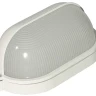 Светильник уличный СВЕТОЗАР влагозащищенный с верхним защитным кожухом, овал, цвет белый, 100Вт SV-57213-W купить в Урае