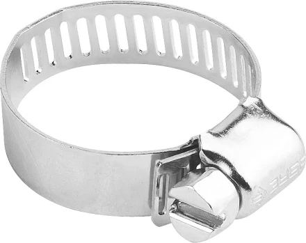 Хомуты ЗУБР &quot;ЭКСПЕРТ&quot;, оцинкованные, просечная лента 12 мм, 38-59 мм, 4 шт 37805-038-59-4 купить в Урае
