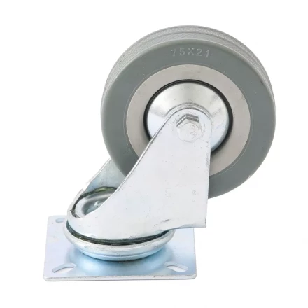 Колесо поворотное d-50 мм крепление  платформенное СИБРТЕХ артикул 68713 купить в Урае