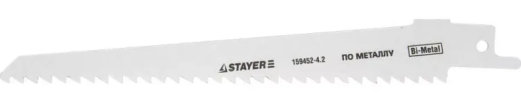 Полотно STAYER "PROFI" S611DF для сабельн эл. ножовки Bi-Metall, дерево, дерево с гвоздями,металл, газобетон, пластик 159452-4.2 купить в Урае