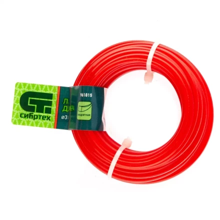 Леска для триммера квадратная, 3.0 мм х 10 м, Россия Сибртех 961815 купить в Урае