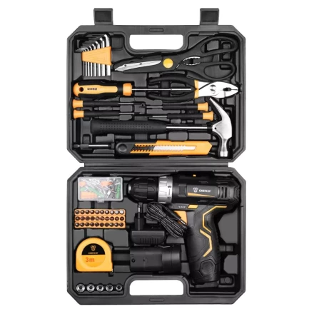 Дрель аккумуляторная DEKO GCD12DU3, 063-4133 + набор 104 инструмента купить в Урае