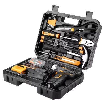 Дрель аккумуляторная DEKO GCD12DU3, 063-4133 + набор 104 инструмента купить в Урае