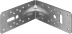 ЗУБР УКУ-2.5, 65 x 145 x 145 x 2.5 мм, цинк, усиленный крепежный уголок (31011-145) купить в Урае