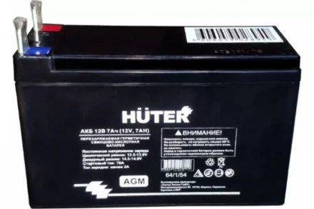 Аккумуляторная батарея АКБ 12В 7Ач Huter купить в Урае