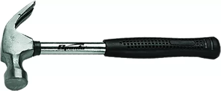 Молоток-гвоздодер 450 г боек 27 мм металлическая трубчатая обрезиненная рукоятка SPARTA 104405 купить в Урае