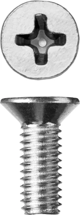 Винт ЗУБР &quot;МАСТЕР&quot; DIN 965, класс прочности 4.8, оцинкованный, M6x16мм, 5кг 303110-06-016 купить в Урае