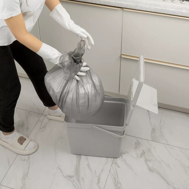 Пакеты для мусора 60 л x 50 шт. серые, Home Palisad 927125 купить в Урае
