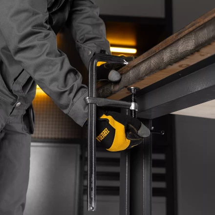 Струбцина F-образная Denzel 20477, 120x300мм, кованая купить в Урае