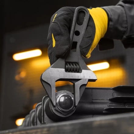 Ключ разводной 185 мм Denzel 15754, CrV, кованый, укороченная рукоятка купить в Урае