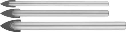 Набор сверл по кафелю, керамике, стеклу, с двумя режущими лезвиями, цилиндрический хвостовик, 3 шт: 5, 6, 8 мм, STAYER 2986-Н3 2986-Н3 купить в Урае