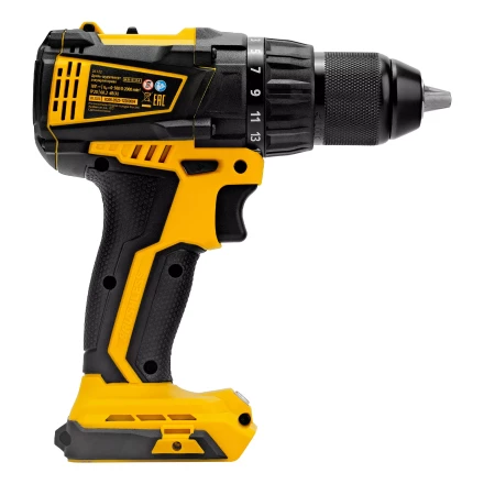 Дрель-шуруповерт аккумуляторная, бесщет. Denzel BLDL-IB-18-0, Li-Ion, 18 В 26122 купить в Урае