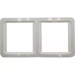 Панель СВЕТОЗАР "ГАММА" двойная вертикальная, цвет бежевый SV-54147-B