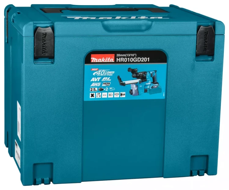 Аккумуляторный 40V перфоратор c пылеудалением Makita HR010GD201 (2АКБ 2,5Ач, ЗУ) купить в Урае