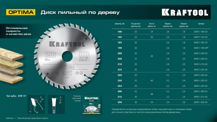 Диск пильный OPTIMA, повышенный ресурс 36951-190-30 купить в Урае