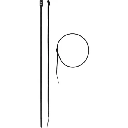 Кабельные стяжки черные КОБРА, с плоским замком, 3.6 х 370 мм, 50 шт, нейлоновые, ЗУБР 30935-36-370 купить в Урае