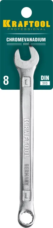 Ключи комбинированные KRAFTOOL, Cr-V, DIN 3113 27079-08 купить в Урае