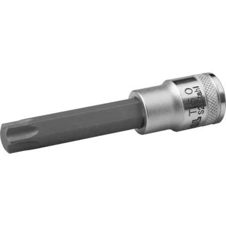 Торцовая бита-головка KRAFTOOL &quot;INDUSTRIE QUALITAT&quot;, удлиненная, материал S2, TORX, сатинированная, 1/2&quot;, Т60 27906-60_z01 купить в Урае