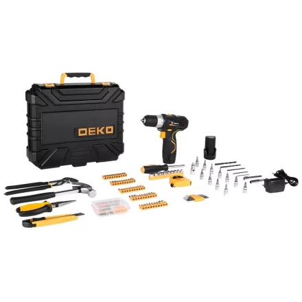 Дрель аккумуляторная DEKO GCD12DU3, 063-4134 + набор 195 инструментов купить в Урае