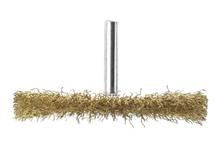 Кордщетка HAMMER плоская 75мм для дрели гофрированная латунированная сталь (207-207) купить в Урае