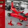Домкрат гидравлический подкатной "RED FORCE", для внедорожников, 3т, 155-545мм, STAYER 43157-3 43157-3 купить в Урае