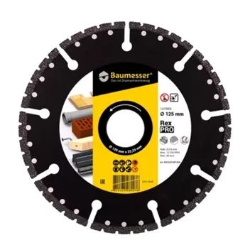 Диск алмазный турбо по бетону Universal (230х22.2 мм) Baumesser купить в Урае