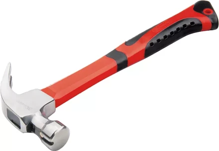 Молоток-гвоздодер 450 г боек c магнитом фибергласовая обрезиненная рукоятка MATRIX 10446 купить в Урае