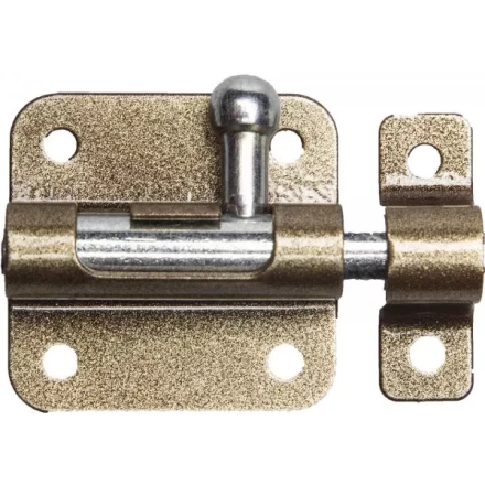 Задвижка накладная для окон и мебели &quot;ШП-10 КМЦ&quot;, цвет коричневый металлик/цинк, 30мм 37743-30 купить в Урае