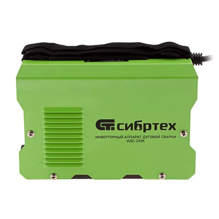Инверторный аппарат дуговой сварки ИДС-220K, 220 А, ПВ 80%, диаметр электрода 1,6-5 мм Сибртех 94395 купить в Урае