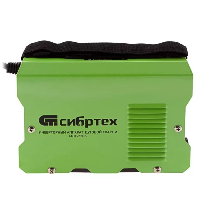 Инверторный аппарат дуговой сварки ИДС-220K, 220 А, ПВ 80%, диаметр электрода 1,6-5 мм Сибртех 94395 купить в Урае