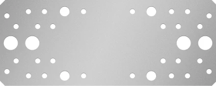 ЗУБР КП-2.5, 200 x 80 x 2.5 мм, цинк, крепежная пластина (31023-200) купить в Урае