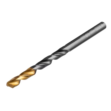 Сверло по металлу, 4,8 мм, HSS-Tin, Golden Tip, 10 шт. Denzel 717212 купить в Урае