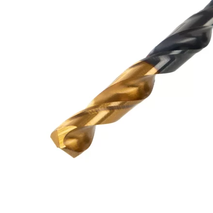 Сверло по металлу, 4,8 мм, HSS-Tin, Golden Tip, 10 шт. Denzel 717212 купить в Урае