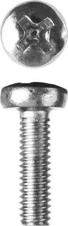 Винт ЗУБР &quot;МАСТЕР&quot; DIN 7985, класс прочности 4.8, оцинкованный, M4x12мм, 5кг 303150-04-012 купить в Урае
